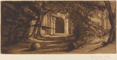 Mytton Hall af Francis Seymour Haden
