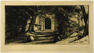 Mytton Hall af Francis Seymour Haden