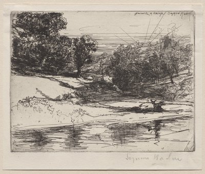 Newcastle i Emlyn af Francis Seymour Haden