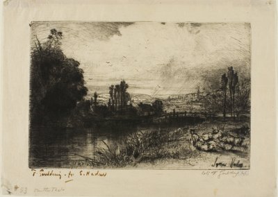 På testen af Francis Seymour Haden