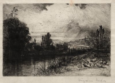 På testen af Francis Seymour Haden