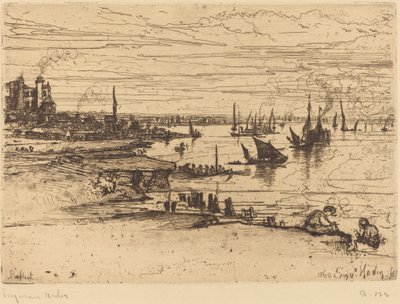Overfor kroen, Purfleet af Francis Seymour Haden
