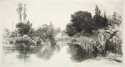 Del Mølledam, 1860. af Francis Seymour Haden