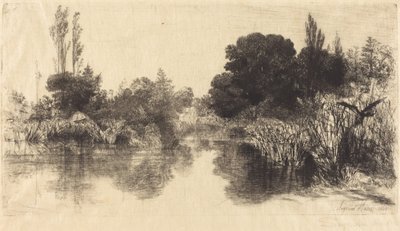 Shere Mill Pond (den større plade) af Francis Seymour Haden