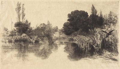 Shere mølledam, den større plade af Francis Seymour Haden