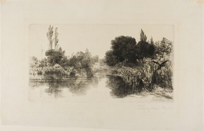 Shere Mill Pond, nr. II (stor plade) af Francis Seymour Haden