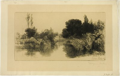 Shere Mill Pond, nr. II (stor plade) af Francis Seymour Haden