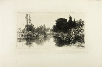 Shere Mill Pond, nr. II (stor plade) af Francis Seymour Haden