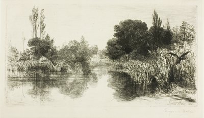 Shere Mill Pond, nr. II (stor plade) af Francis Seymour Haden