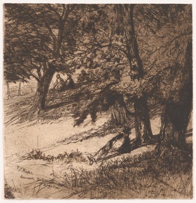Under dække..., 1859., 1859. af Francis Seymour Haden