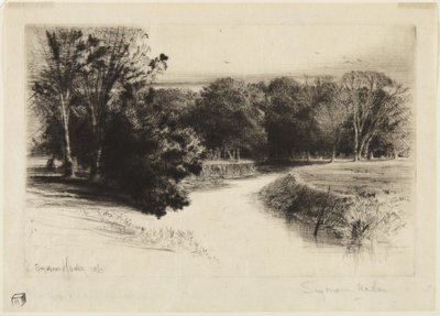 Solnedgang i Irland af Francis Seymour Haden