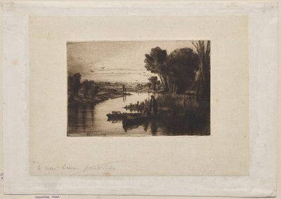Thames Fisherman af Francis Seymour Haden