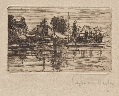 Thames Side af Francis Seymour Haden