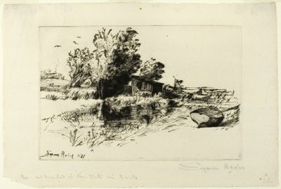 Det lille bådehus af Francis Seymour Haden