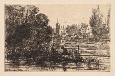 Twickenham kirke af Francis Seymour Haden