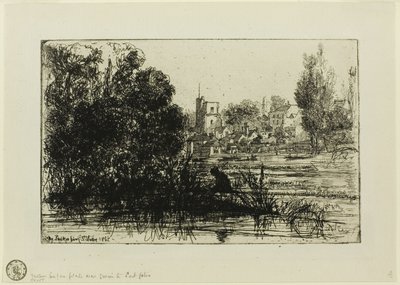 Twickenham kirke af Francis Seymour Haden