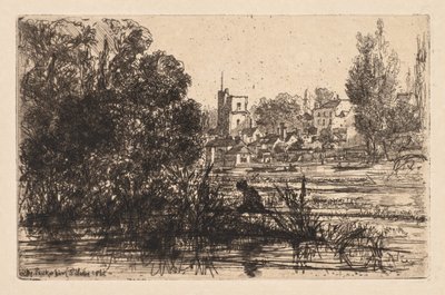 Twickenham kirke, 1865. af Francis Seymour Haden