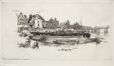 Whistlers House, Old Chelsea, 1863. af Francis Seymour Haden