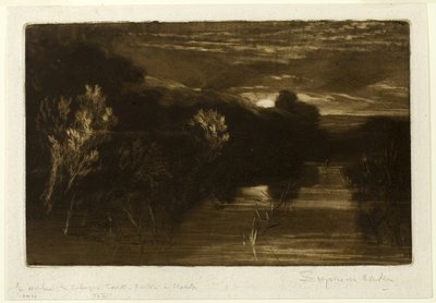Winchelsea-kanalen af Francis Seymour Haden