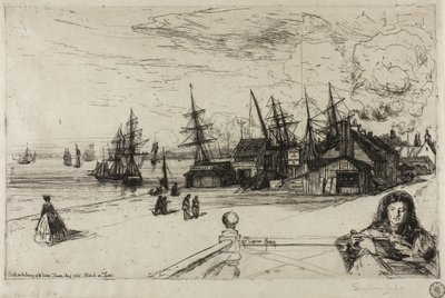 Yacht Tavern, Erith, 1865 af Francis Seymour Haden