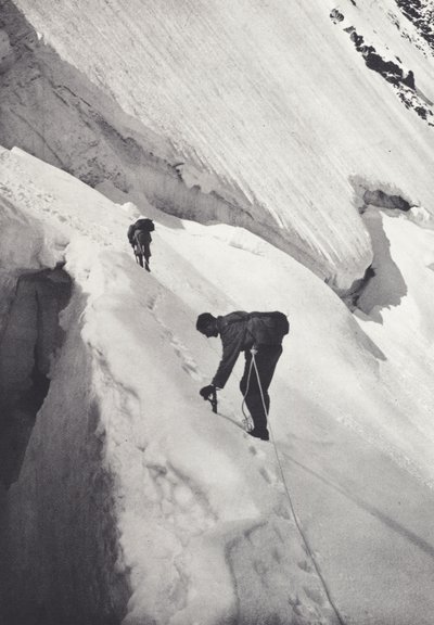 Pennine Alperne: Under Col de Tournanche (s/h foto) af Francis Sydney Smythe