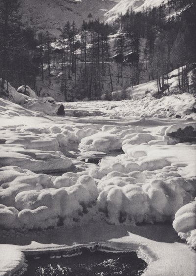 Pennine Alps: Frozen Stream (s/h foto) af Francis Sydney Smythe