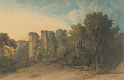 Berry Pomeroy Castle i grevskabet Devon, 1775-1805. af Francis Towne