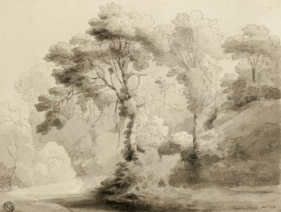 Skovklædt landskab, 1774 af Francis Towne