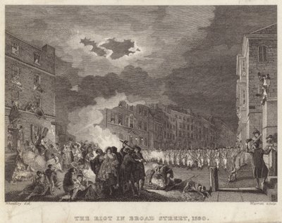 Optøjer i Broad Street i 1780 af Francis Wheatley