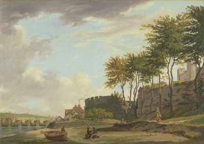 Medway i Rochester af Francis Wheatley