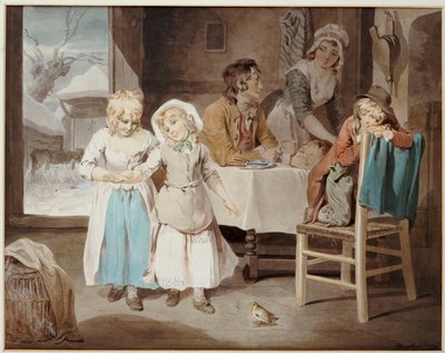 The Pet Robin, 1794 af Francis Wheatley