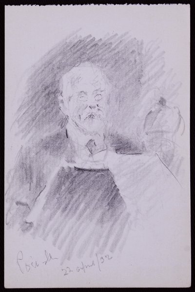 Portræt af Alfred Powell af Francis Wilfred Lawson