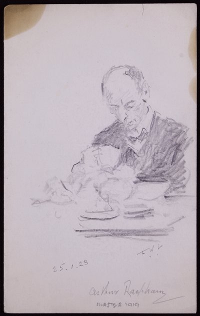 Portræt af Arthur Rackham af Francis Wilfred Lawson