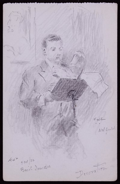 Portræt af Basil Ionides af Francis Wilfred Lawson