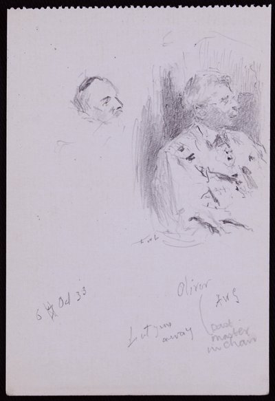 Portræt af Basil Oliver af Francis Wilfred Lawson