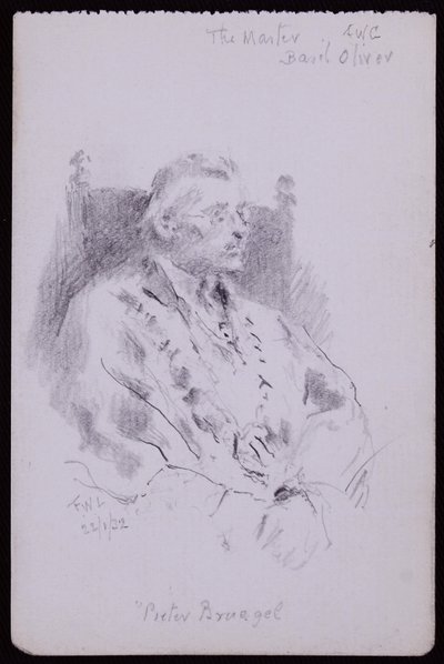Portræt af Basil Oliver af Francis Wilfred Lawson