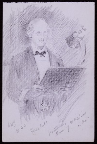 Portræt af DS MacColl af Francis Wilfred Lawson
