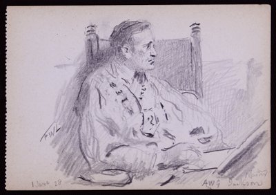 Portræt af Ernest Jackson af Francis Wilfred Lawson