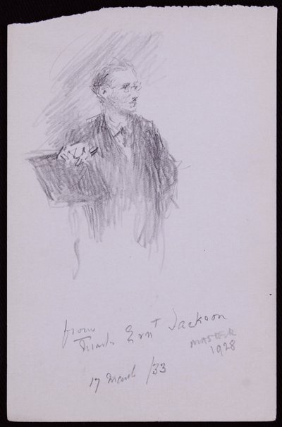 Portræt af Ernest Jackson af Francis Wilfred Lawson