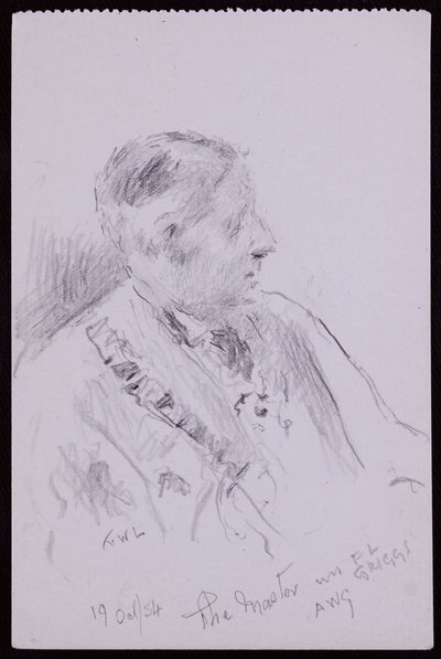 Portræt af FL Griggs af Francis Wilfred Lawson