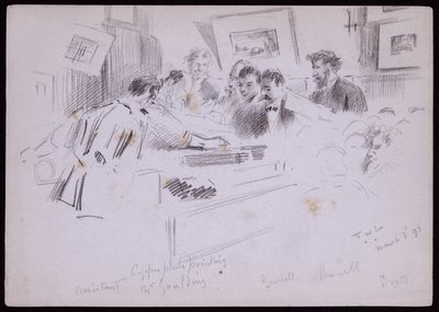Portræt af F. Demonstration Goulding af Francis Wilfred Lawson