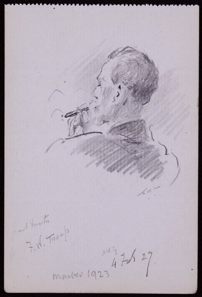 Portræt af Francis Troup af Francis Wilfred Lawson