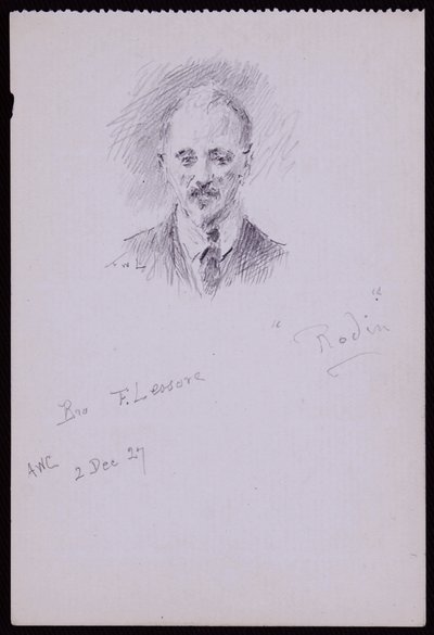 Portræt af Frederick Lessore af Francis Wilfred Lawson
