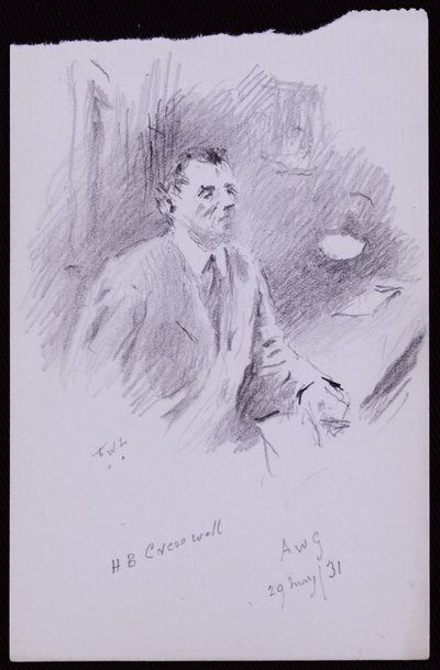 Portræt af HB Cresswell af Francis Wilfred Lawson