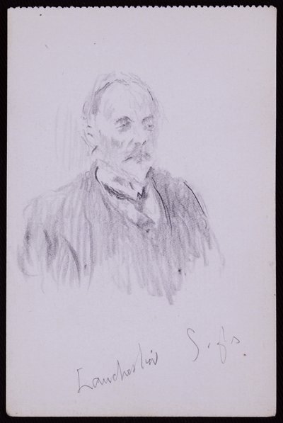 Portræt af HV Lanchester af Francis Wilfred Lawson