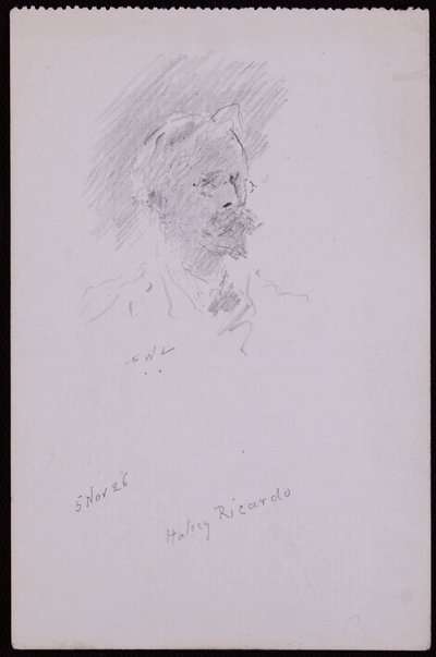Portræt af Halsey Ricardo af Francis Wilfred Lawson
