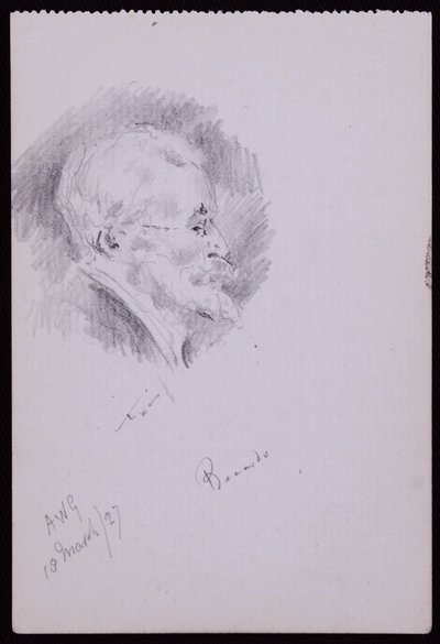 Portræt af Halsey Ricardo af Francis Wilfred Lawson