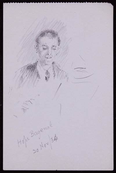 Portræt af Hope Bagenal af Francis Wilfred Lawson