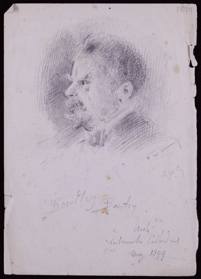 Portræt af JF Bentley af Francis Wilfred Lawson