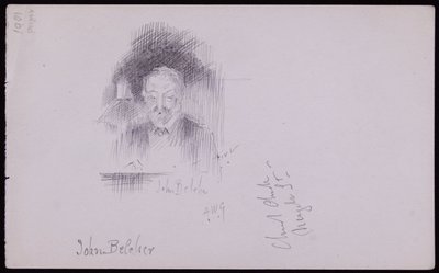 Portræt af John Belcher af Francis Wilfred Lawson